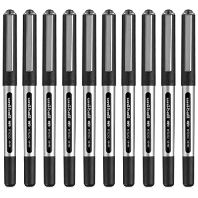 Afbeelding van Uni ball Eye Micro Ub 150 Gel Inkt Pen 0.5 Mm 10 Stuks Mitsubishi Potlood (zwart)