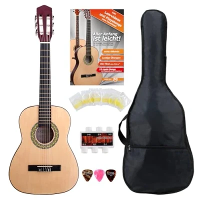 Afbeelding van Classic Cantabile Acoustic Series AS 851 L klassieke gitaar 1/2 voor linkshandige starterset