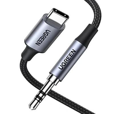 Afbeelding van UGreen USB C naar 3.5mm Audio Jack kabel met DAC chip 1 meter HiFi geluid Geschikt voor Samsung en Apple apparaten
