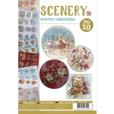 Afbeelding van Push Out book Scenery 10 Wintry Christmas
