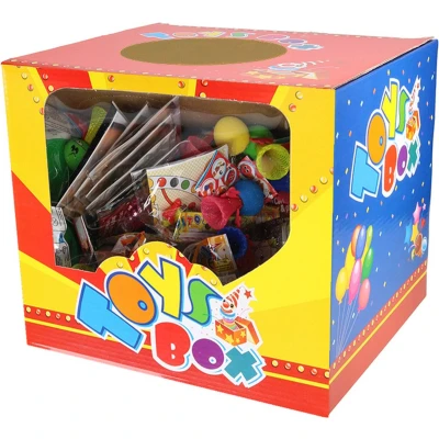 Afbeelding van Grabbeltonbox met mix van speelgoed 72 stuks