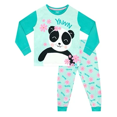 Afbeelding van Harry Bear Meisjes Pyjama&#039;s Panda Groente 140