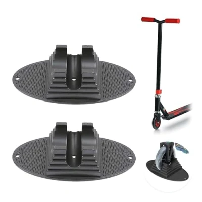 Afbeelding van LNGJIN Universele stepstandaard, 2 stuks voor wielen van 90 mm tot 120 mm, stuntstep, extra stabiele standaard, stepstandaard Pro scooter, freestyle stuntstep