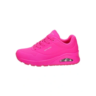 Afbeelding van Skechers Sport Sneakers laag, Dames, Maat: 36.5, Roze Hoogwaardig imitatieleer