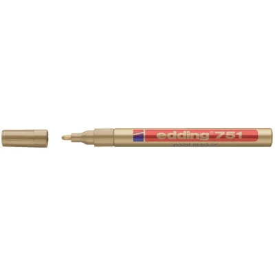Afbeelding van Viltstift edding 751 lakmarker rond 1 2mm goud