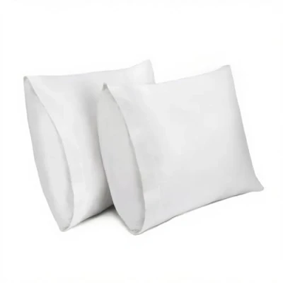 Afbeelding van Lirex 2 Pack Kussenslopen, 100% Katoen Ademende Kussensloop Pillow Cover, 50 x cm, Wit