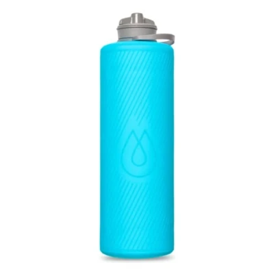 Afbeelding van Hydrapak Flux Opvouwbare Backpacken Waterfles (1,5 Liter) BPA, Ultralichte, morsbestendige Twist Cap Malibu Blue