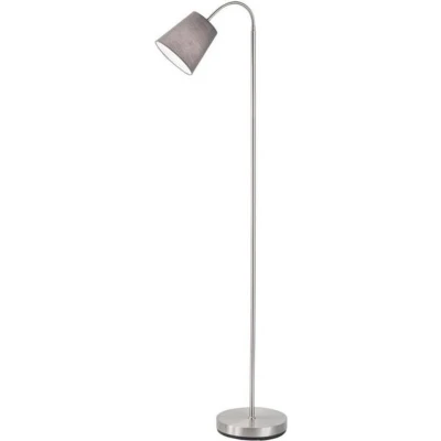Afbeelding van Trio Leuchten noukie Vloerlamp met lampenkap 1 lichts H 1400 mm Grijs