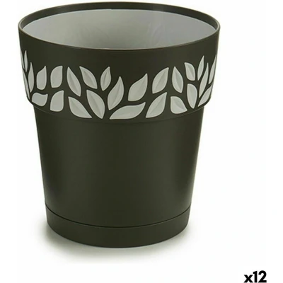 Afbeelding van Zelfwaterende bloempot Stefanplast Cloe Antraciet Plastic 15 x cm (12 Stuks)