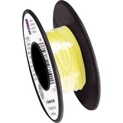 Afbeelding van TRU COMPONENTS 1572157 Wire Wrap draad 1 x 0.20 mm² Geel 15 m