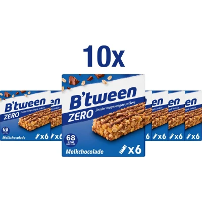 Afbeelding van Hero B&#039;tween Zero Melk 10x6x20g