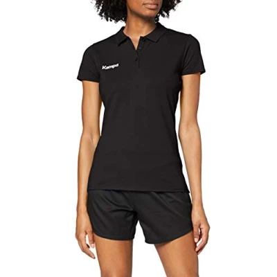 Afbeelding van Kempa Poloshirt Dames Zwart Maat XL