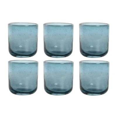Afbeelding van Glazenset Home ESPRIT Blauw Kristal 320 ml (6 Stuks)