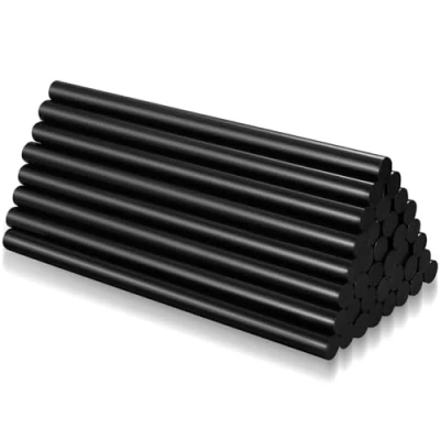 Afbeelding van 40 stuks lijmsticks Ø11 mm, hete lijm lijmstiften 11 x 190 transparant voor kleine lijmpistolen zwart