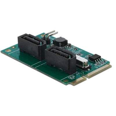 Afbeelding van Delock Mini PCIe converter naar 2 x SATA met RAID
