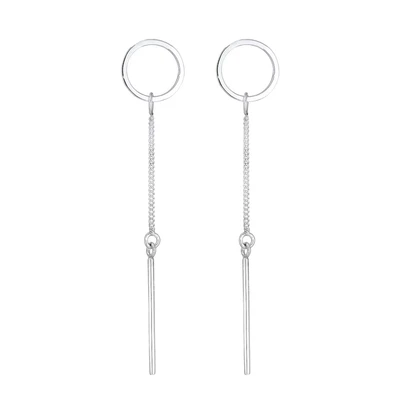 Afbeelding van Elli Kreis STAB GEO Minimal Oorbellen, Dames, Maat: One Size, Silber