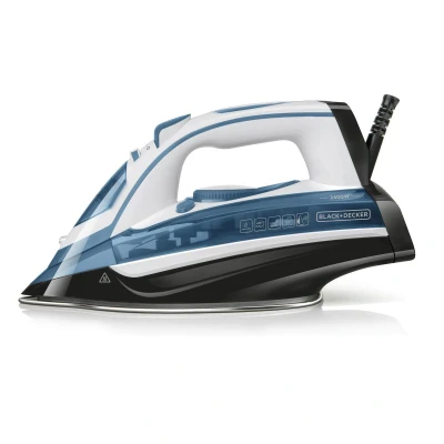 Afbeelding van Black+Decker Stoomstrijkijzer 2400W 140g/min RVS