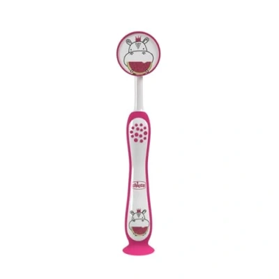 Afbeelding van CHICCO Melktandenborstel Geschikt voor kinderen van 3 tot 6 jaar fuchsia, kleur vrouwen, nijlpaard