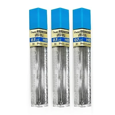 Afbeelding van Pentel 0,7 mm Size HB Schaduw Hardheid Potlood Refill Vervanging Reserve Leads Hi Pollymer Super Voor Automatische &amp; Mechanische Potloden (Pack van 3 Buizen 36 Stuks)