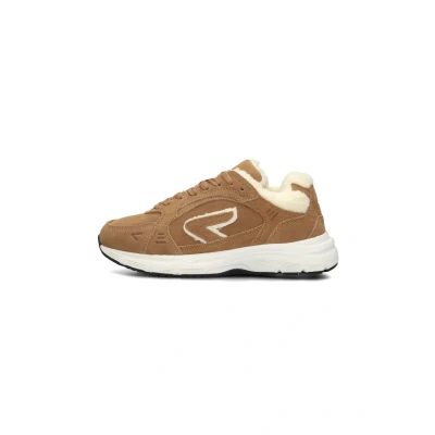 Afbeelding van HUB LAGE Target Sneakers laag, Dames, Maat: 40, Cognac Veloursleer