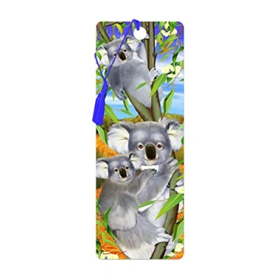 Afbeelding van 3D LiveLife bladwijzer Koala Cuddle van Deluxebase. Een met lenticulaire illustraties onder licentie de beroemde kunstenaar Michael Searle
