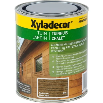 Afbeelding van Xyladecor Houtbeits Tuinhuis 0,75l Donkere Eik