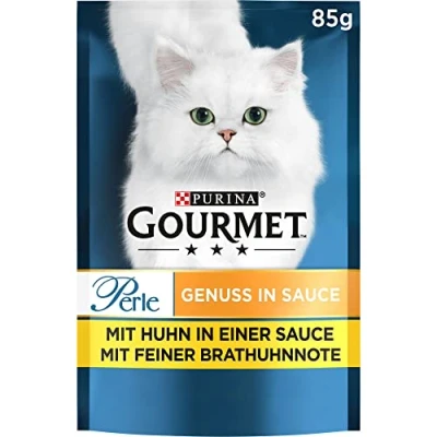 Afbeelding van PURINA GOURMET Perle genot in saus kattenvoer nat, met kip, verpakking van 26 (26 x 85 g)