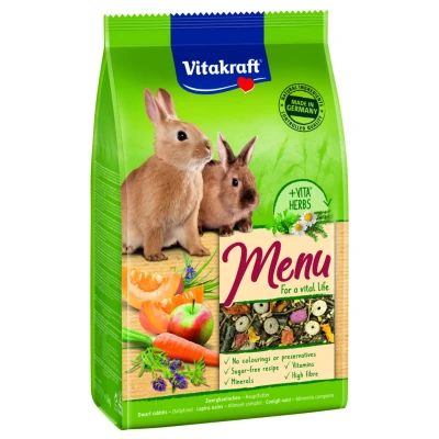 Afbeelding van Vitakraft Menu Vital Dwergkonijn Konijnenvoer 3 kg