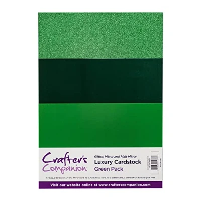 Afbeelding van Crafter&#039;s Companion Luxury Cardstock Green Pack A4