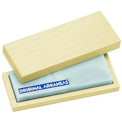 Afbeelding van Herbertz Uni Echte Arkansas steen 10 x 4 cm in houten doos, meerkleurig, M