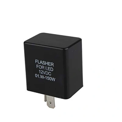Afbeelding van Futheda 12 V 2 Pin Elektronische Motorfiets Richtingaanwijzer Flasher Blinker Relais Motorbike Speed Verstelbare LED Indicator Licht Universele