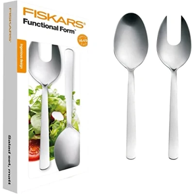 Afbeelding van Fiskars Saladebestek, 2 delig, staal, zilver/mat, Functional Form, 1002960