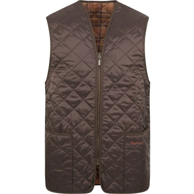 Afbeelding van Bodywarmer Barbour Men Quilted Waistcoat/Zip In Liner Rustic Muted Maat 38
