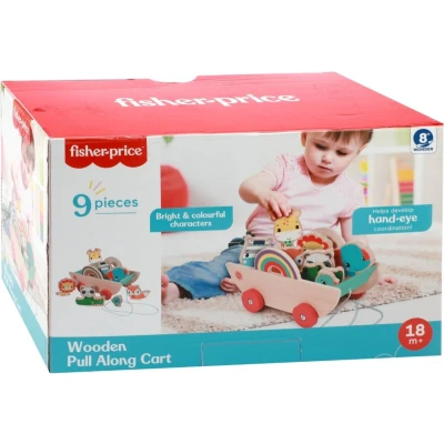 Afbeelding van Fisher Price Houten Trekkar Met Dieren
