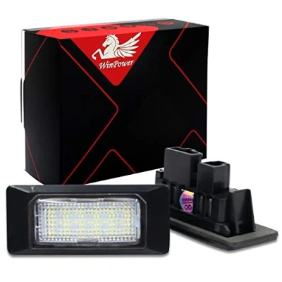 Afbeelding van WinPower Foutloos 18 SMD LED Aantal Kentekenplaatverlichting Montage Koel Witte Lampen Lamp 6000K Voor Golf Plus/Golf VI Variant/Jetta (MK6) Polo/Touran/Touareg, 2 Stuks