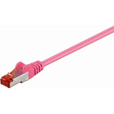 Afbeelding van Goobay CAT 6 Patch Cable, S/FTP (PiMF), magenta 0.25 m