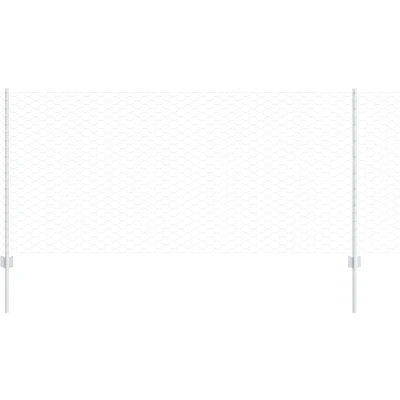 Afbeelding van vidaXL Fence Posts 10 pcs U Channel 100 cm Gegalvaniseerd Staal, Hexagon 1x10 m Staal