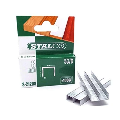 Afbeelding van 1000 stks 8 mm nietjes Pack Duty Gun Tacker Nietbekleding Gegalvaniseerd Craft