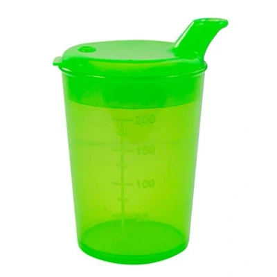 Afbeelding van Medi Inn Snabelbeker beker drinkbeker 250 ml (kleur: groen, opening: 12x10 mm)
