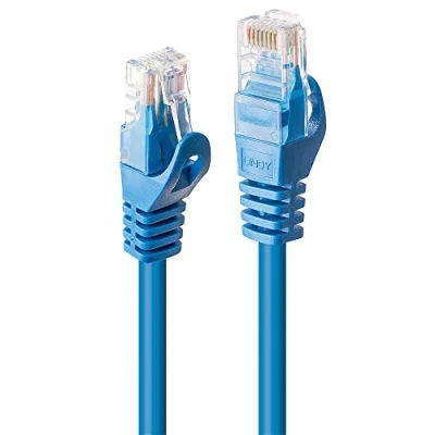 Afbeelding van LINDY 48171 0,5 m Cat.6 U/UTP netwerkkabel, blauw, 1 stuk