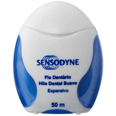 Afbeelding van Sensodyne Expansieve zachte floss met fluor en frisse muntsmaak, voor mensen tandgevoeligheid, 50 m