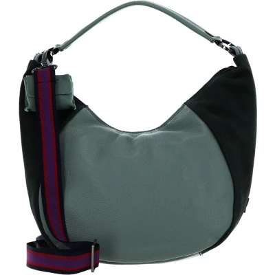 Afbeelding van Gabs Leren Schoudertas Penelope Ruga Crosta Black Shoulderbag Timo Mintgroen