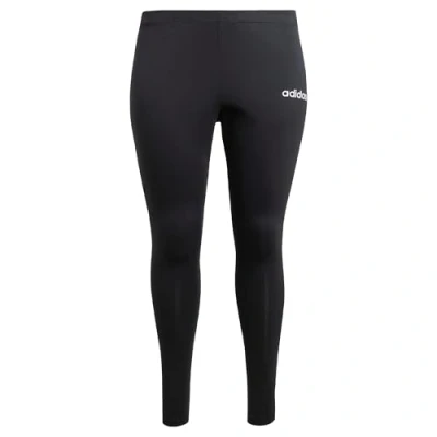 Afbeelding van adidas Sportswear Essentials Linear Katoenen Legging (Grote Maat) Dames Zwart 1X