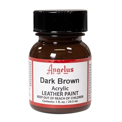 Afbeelding van Angelus leerverf Donker Bruin 29,5ml