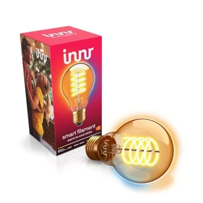 Afbeelding van Innr Smart Lamp E27 Vintage Filament LED werkt met Philips Hue*, Homey en Home Assistant Slimme Verlichting Warmwit tot Koelwit Licht 1800 6500K Zigbee Dimbaar