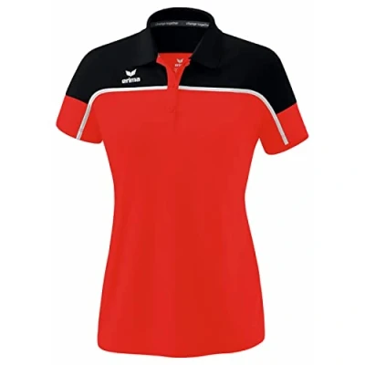 Afbeelding van CHANGE by erima polo dames rood/zwart/wit / 34