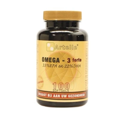 Afbeelding van Artelle Omega 3 Forte 1000mg, 100 Soft tabs