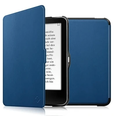 Afbeelding van Fintie Hoes voor Tolino Vision 4 HD/Vision 3 2 / 1 Shine HD eReader Ultradunne beschermhoes met slaapmodus en magneetsluiting, blauw