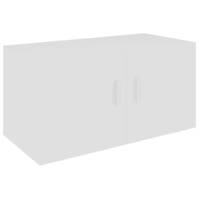 Afbeelding van Hangkast 80x39x40 cm bewerkt hout wit
