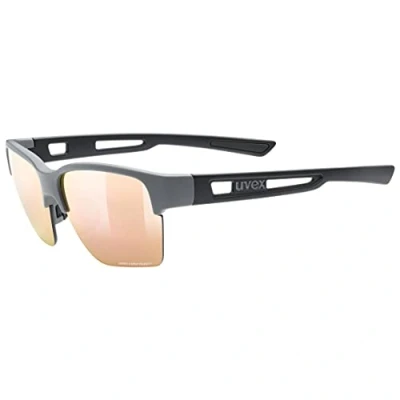 Afbeelding van uvex sportstyle 805 CV outdoorbril voor dames en heren contrastverhogend gespiegeld rhino black matt/champagner one size